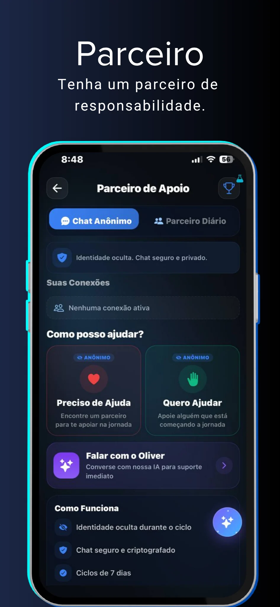 Tela de parceiro do Firmo90